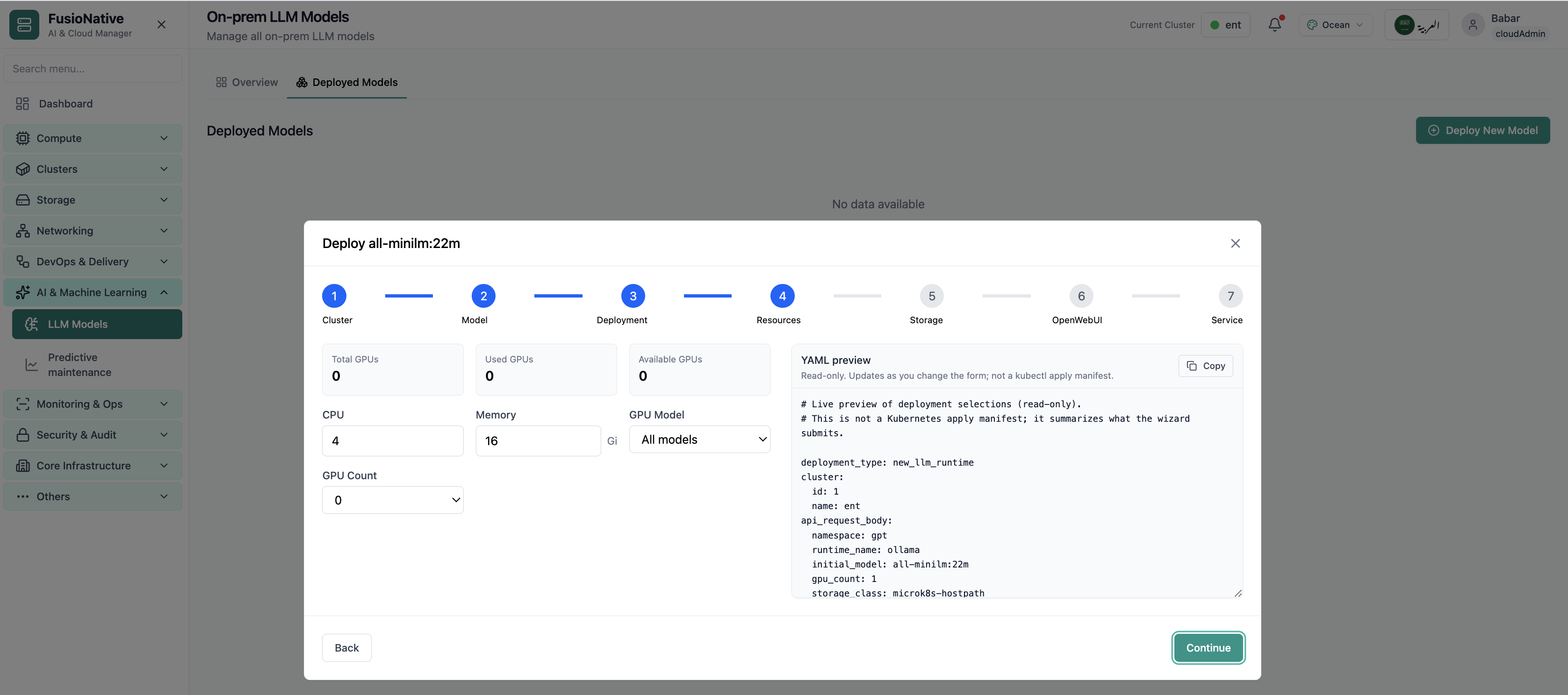 Deploy · Resources